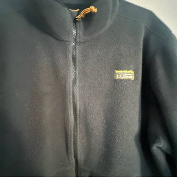 LL Bean Men's Fleece Full-Zip Jacket- Charcoal Grey- size XXL - Picture 2 of 4